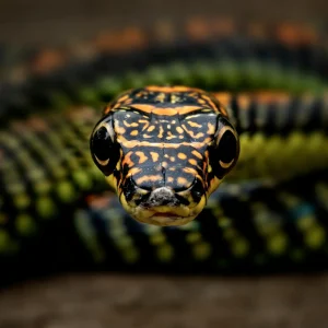 Paradise Tree Snake or Paradise Flying Snake (Chrysopelea paradisi) is a species of snake found in South Eastern Asia.